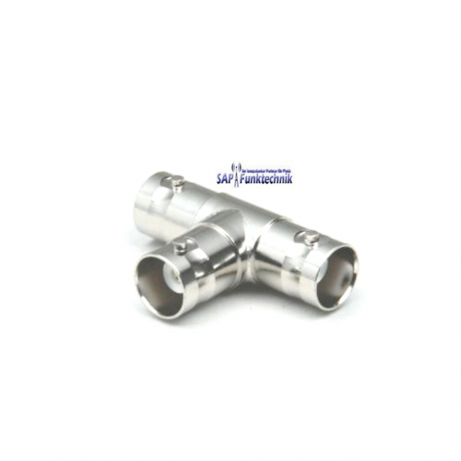 Adapter BNC-T-Stück, 3 x BNC-Buchse